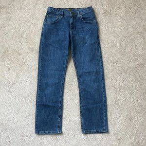 New LEE Boy's Slim Fit Denim Blue Jeans, Size 16R, Adjustable Waist